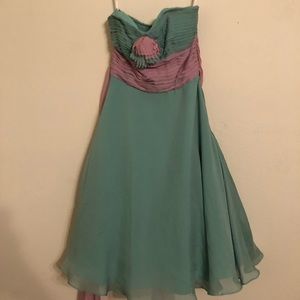 Betsy Johnson blue and purple dress